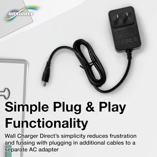 Miniatura 5 de BoxWave Cargador compatible con Kindle Fire HD 7 (3ª generación 2013), cargador de pared directo (15 W), carga rápida tu dispositivo con cable