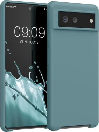 Miniatura 711 de kwmobile Funda Compatible con Google Pixel 6 Pro - Funda de teléfono de silicona TPU con acabado suave - Azul Arrecife