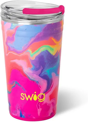 Miniatura 70 de Swig Life - Vaso aislante de 22 onzas, vaso de viaje para café con tapa, taza de café para viaje compatible con portavasos, de acero inoxidable