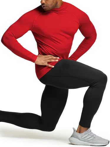 Miniatura 6 de ATHLIO 2 or 3 Pack Men's Thermal Long Sleeve Compression Shirts, TurtleMock Winter Sports Base Layer, Active Running Shirt