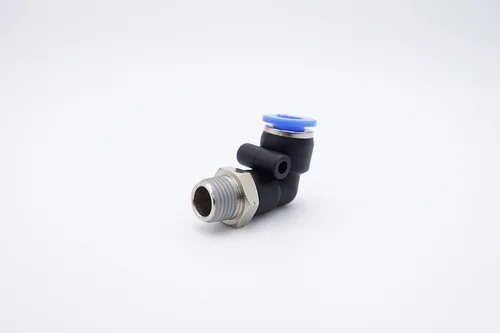 Miniatura 6 de Empuje para conectar conexión de tubo de 1/4" OD x 1/8" rosca NPT macho, codo neumático macho de aire línea de agua de aire de 90 grados codo
