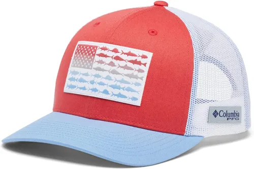 Miniatura 121 de Columbia - Gorra de malla con bandera con árboles unisex para adultos, corona alta