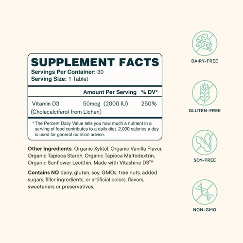 Miniatura 2 de Ora Organic Vitamina D3 5000IU + K2 – Vitamina D vegana de liquen y K2 de garbanzos para la salud ósea, apoyo inmunológico y estado de ánimo, máxima