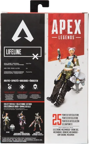 Miniatura 8 de Electronic Arts Apex Legends Figura de acción de 6 pulgadas Lifeline coleccionable