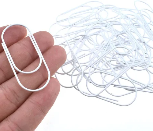 Miniatura 13 de HAHIYO Clips de papel grandes de 1.1 pulgadas (1.102 in) de longitud, clips negros con revestimiento de vinilo para evitar arañazos y desgarros