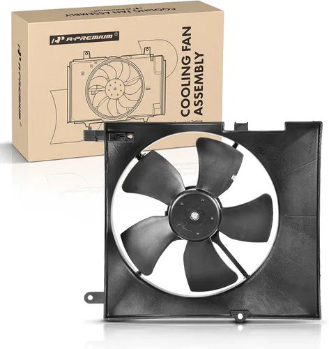 A-Premium Conjunto de ventilador de refrigeración del radiador del motor compatible con modelos seleccionados Chevrolet y Pontiac - Aveo 2005-2008,