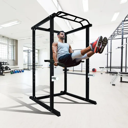 Miniatura 3 de Dip Bar Attachment for 2"x2" Squat Rack, Heavy Duty Power Rack Attachment with 5/8" or 1" Hole Para 2"x2" Rack con 5/8" o 1" agujero