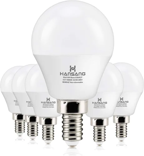 Miniatura 9 de Focos LED E12 para ventilador de techo, 60 W equivalentes, focos LED de base de candelabro E12, luz blanca cálida 2700K, focos LED de base pequeña