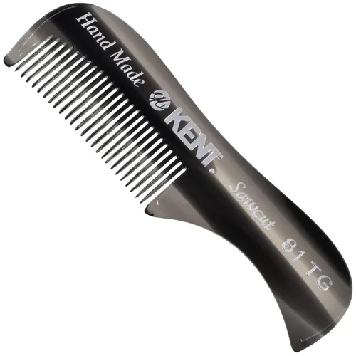 Miniatura 10 de KENT 81T Peine para Barba y Bigote Hecho a Mano - Extra Pequeño. Mini peines de barba y bigote de dientes finos, tamaño de bolsillo para aseo