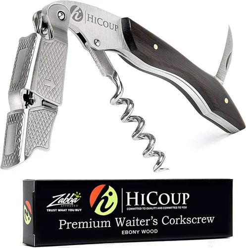 Miniatura 18 de Sacacorchos para camareros De HiCoup. Premium, todo-en-uno sacacorchos, abre botellas y cortador de lámina, Fine Ying Yang