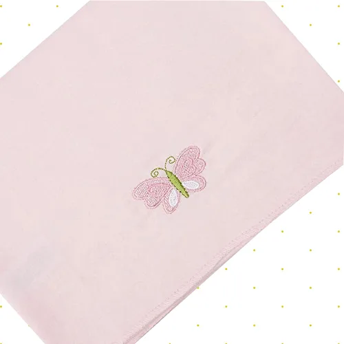 Miniatura 3 de Spasilk Baby - Paquete de 4 mantas de franela de algodón 100% Mariposa rosa