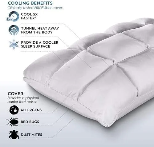 Miniatura 6 de PureCare Cooling SoftCell Chill - Almohada de látex, reversible y ajustable, tamaño King (PCFRIOL618)