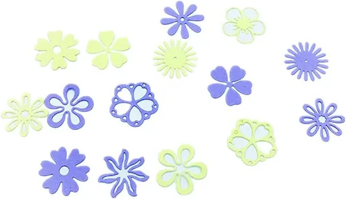 Miniatura 3 de Troqueles de corte de flores de primavera para hacer tarjetas, flores florales troqueladas, patrón de simetría, troqueles de copo de nieve floral