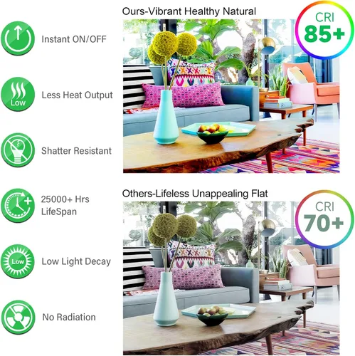 Miniatura 9 de MAXvolador Bombillas LED A19, bombilla LED equivalente a 100 W, 1100 lúmenes, blanco suave 3000 K, base media E26, no regulable, 11 W, paquete de 12
