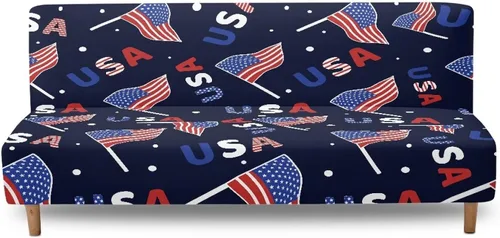 Miniatura 29 de Fundas para sofá cama con estampado de vaca marrón girasol con bandas elásticas para el hogar, sala de estar, fácil de instalar, antideslizante