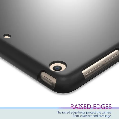 Miniatura 5 de Puxicu Funda para iPad mini 1 2 3, diseño delgado mate TPU goma suave TPU cubierta protectora para 7.9 "iPad mini funda 1ª 2ª 3ª generación, negro