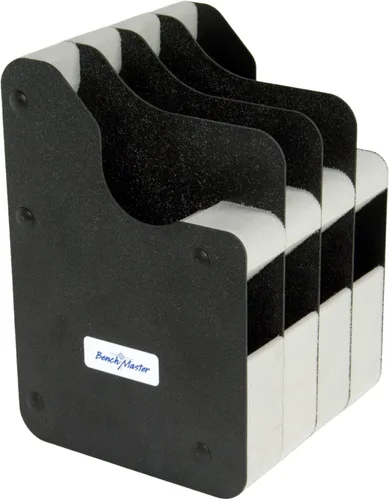 Miniatura 13 de BenchMaster Estante vertical para pistolas, almacenamiento seguro para pistolas, con capacidad para 2 a 12 pistolas, organizador seguro para armas