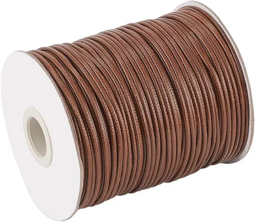 Miniatura 19 de Craftdady - Hilo encerado, Algodón, marrón (CoconutBrown), 1mm