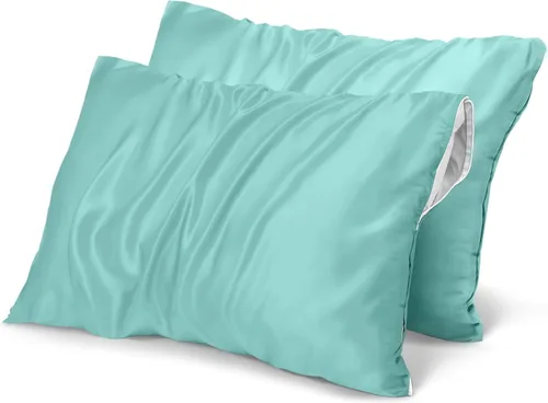 Miniatura 20 de Utopia Bedding Protector de almohada impermeable, con cremallera, paquete de 2, beige, estándar, funda de almohada a prueba de chinches, de 20 x 26