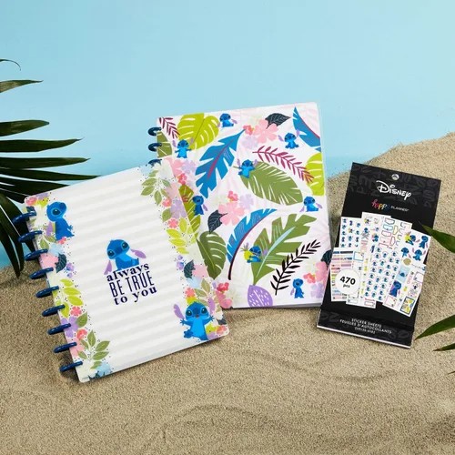 Miniatura 9 de Happy Planner - Agenda Disney Aloha Stitch, planificador de cuaderno Lilo and Stitch para la escuela y el trabajo, sin fechas, diario y mensual