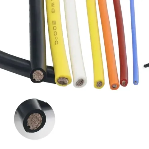 Miniatura 4 de Cable eléctrico de silicona ultrasuave resistente al calor, cable de cobre flexible de alta temperatura, 30, 28, 26, 24, 22, 20, 18, 16, 15, 14
