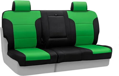 Miniatura 35 de Coverking Custom Fit Center 50/50 - Funda de asiento de cubo para modelos seleccionados Chevrolet Suburban - Neopreno (negro)