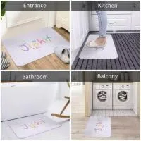 Miniatura 3 de Tapete con texto en inglés «Welcome to My Home» con texto en inglés «Welcome to My Home» para interiores y exteriores, 17 x 30 pulgadas