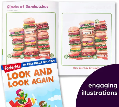Miniatura 3 de Highlights for Children Mi Primer Puzzle Divertido 2024 - Libros de rompecabezas para niños de 3 a 6 años, conjunto de 4 libros de emparejamiento