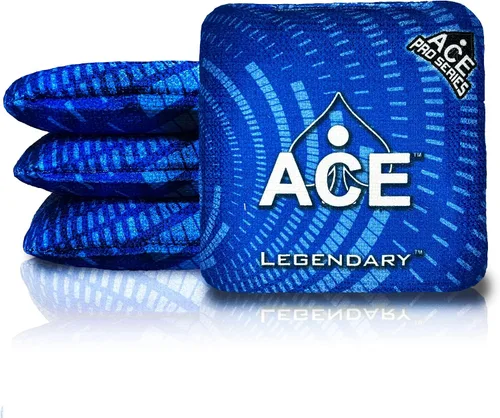 Miniatura 35 de Legendario Bolsos Cornhole ACE Pro + Kits PRO De doble lado, resbaladizos y pegajosos para todo clima Bolsa de descanso opcional y estuche