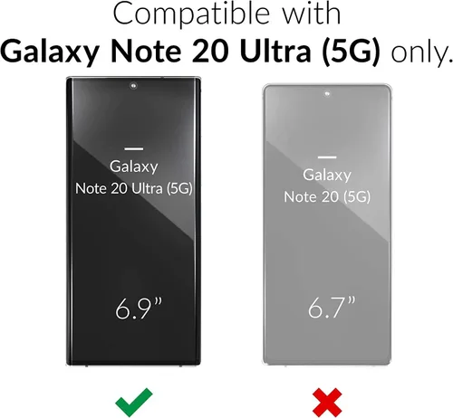 Miniatura 2 de oakxco Funda para teléfono Samsung Galaxy Note 20 Ultra de silicona líquida, bonita funda delgada y fina de goma suave TPU lisa y suave de gel