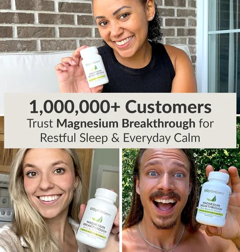 Miniatura 8 de Suplemento Magnesium Breakthrough 4.0 - Tiene 7 formas de magnesio: glicinato, malato, citrato y más - Suplemento natural para el sueño y el cerebro