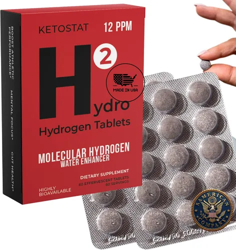 Miniatura 10 de Tabletas de agua de hidrógeno para agua potable 30 unidades crean 12 PPM Nanoburbujas - US Company