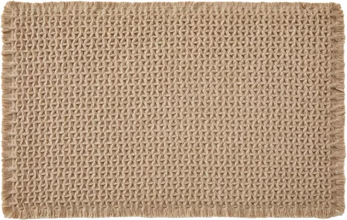 Miniatura 8 de TYUU Tapete de baño estilo gofre, tapete de baño bohemio, antideslizante, lavable, súper absorbente, de secado rápido, bonito tapete de baño
