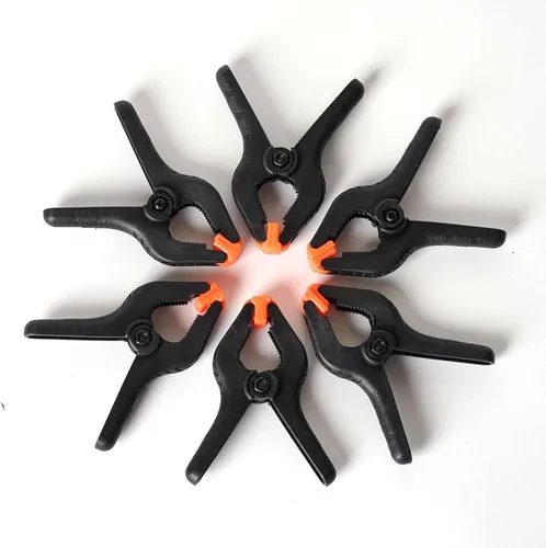 Efavormart - 6 clips de abrazadera de muselina para telón de fondo fotográfico de nailon resistente de 3.75 x 1.75 pulgadas para fijar telón de