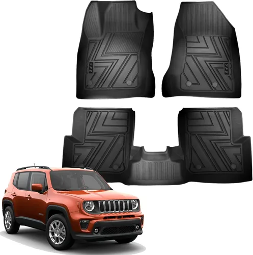 Miniatura 12 de Apto para Jeep Grand Cherokee/Dodge Durango 2016 2017 2018 2019 2020 2021 Alfombrillas para Automóvil Especiales para Todo Clima Incluye 1ª y 2ª