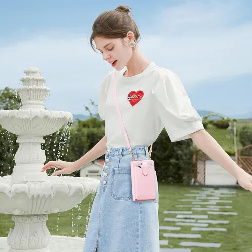 Miniatura 6 de Peacocktion - Bolso pequeño para teléfono celular, para mujeres, minibolso de hombro ligero para cruzarse por el cuello, con ranuras para tarjetas