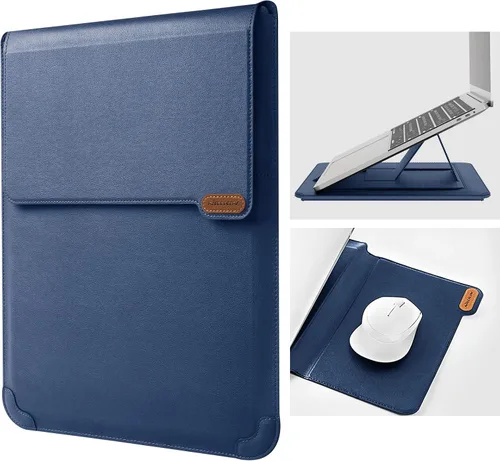 Miniatura 11 de Nillkin Funda para laptop de 15.6 pulgadas, funda para MacBook con soporte ajustable y alfombrilla para mouse, 2 modos de soporte, funda para laptop