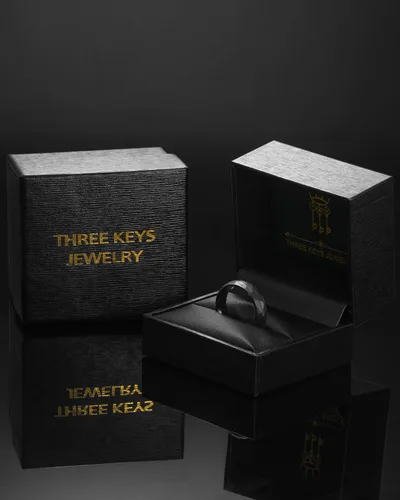 Miniatura 6 de Three Keys Jewelery - Anillos de tungsteno martillado para hombres y mujeres, 0.157pulgadas, 0.236pulgadas, 0.315pulgadas, negro cepillado, alianza
