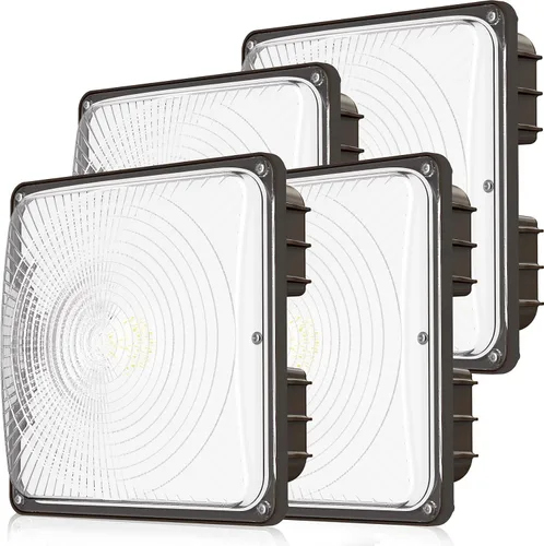 Miniatura 16 de CINOTON Luces LED de toldo de 40 W con certificación UL, 120-277 V, luces comerciales para toldos al aire libre IP65 impermeables, 5600 lm