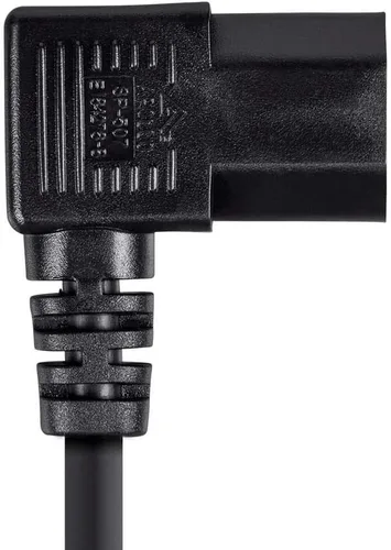 Miniatura 6 de Monoprice 6ft 14AWG Cable De Alimentación De Ángulo Recto w/3 Conductor PC Conector De Alimentación Socket (C13/5-15P) - Negro