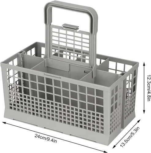 Miniatura 2 de Cesta de repuesto universal para lavavajillas con asa, caja de repuesto para cubiertos multiusos