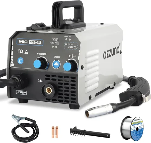 Miniatura 12 de AZZUNO Máquina de soldadura MIG 110V/220V, 155Amp 5-en-1 Gas MIG/aluminio MIG/flujo sin gas MIG/Lift TIG/Stick máquina de soldar, soldador