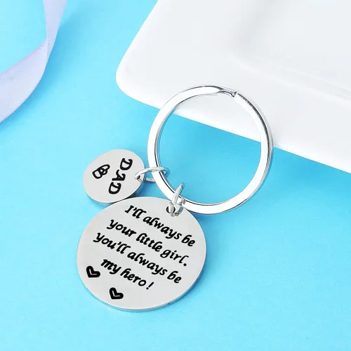 Miniatura 3 de Nimteve Regalos para papá de hijo, hija, papá, llavero para padre, etiquetas para papá, joyería para el día del padre, cumpleaños, Llavero Hero Dad