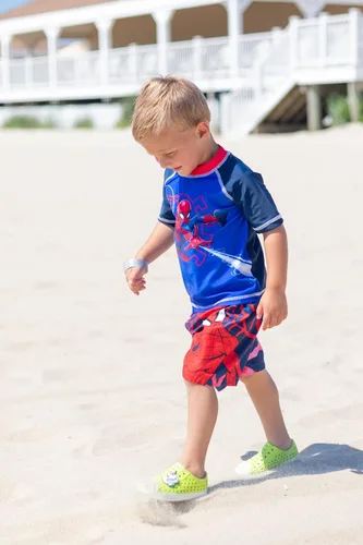 Miniatura 2 de Marvel Spider-Man Pullover Rash Guard and Swim Trunks Toddler to Big Kid