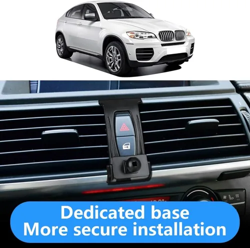 Miniatura 3 de LUNQIN - Soporte para teléfono de coche para BMW X5 X5M 2007-2013 y BMW X6 X6M 2008-2014, accesorios para interiores de automóvil, mejor soporte