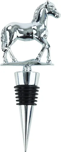 Twine Derby - Tapón para botella de vino, mantiene el vino fresco, tapón de botella de caballo, se adapta a botellas estándar, metal, sello de goma,
