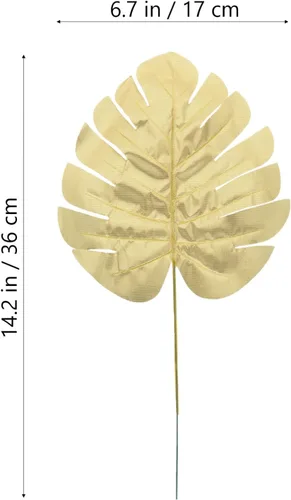 Miniatura 2 de GANAZONO 12 piezas de hojas de Monstera artificiales de simulación de hojas de tortuga para decoración del hogar, suministros para colgar