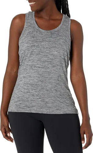 Miniatura 2 de Camiseta de tirantes Tienda Essentials para mujer, pack de 2 unidades, con espalda cruzada, ajuste suelto con tecnología elástica, Black Space