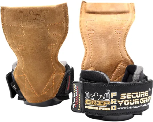 Miniatura 17 de Lifting Grips PRO Guantes de Peso de Servicio Pesado Correas de Barra de Gimnásticos Alternativa a Ganchos de Potencia Peso Muerto Muñequera Caucho