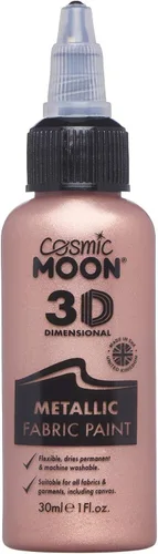Miniatura 11 de Cosmic Moon - Pintura metalizada para tela 3D - 1.01fl oz - Azul - Pintura textil para ropa, camisetas, bolsos, zapatos y lienzo